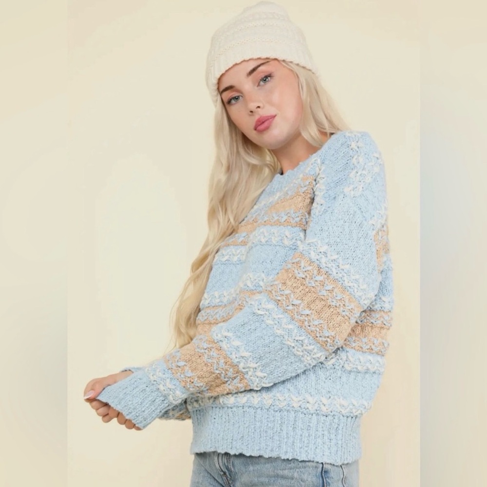 Karley soft fuzzy knit sweater